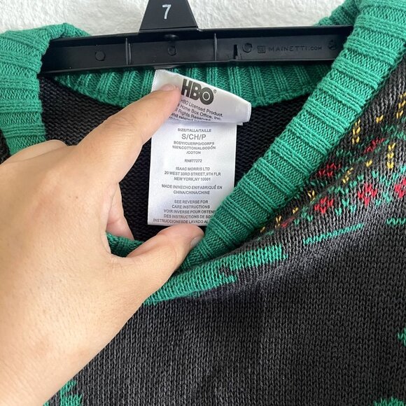 Game of Thrones Mens Gray Tis The Last Season Christmas Holiday Sweater Small - Picture 3 of 5